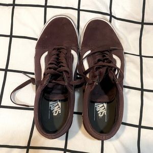 Maroon vans